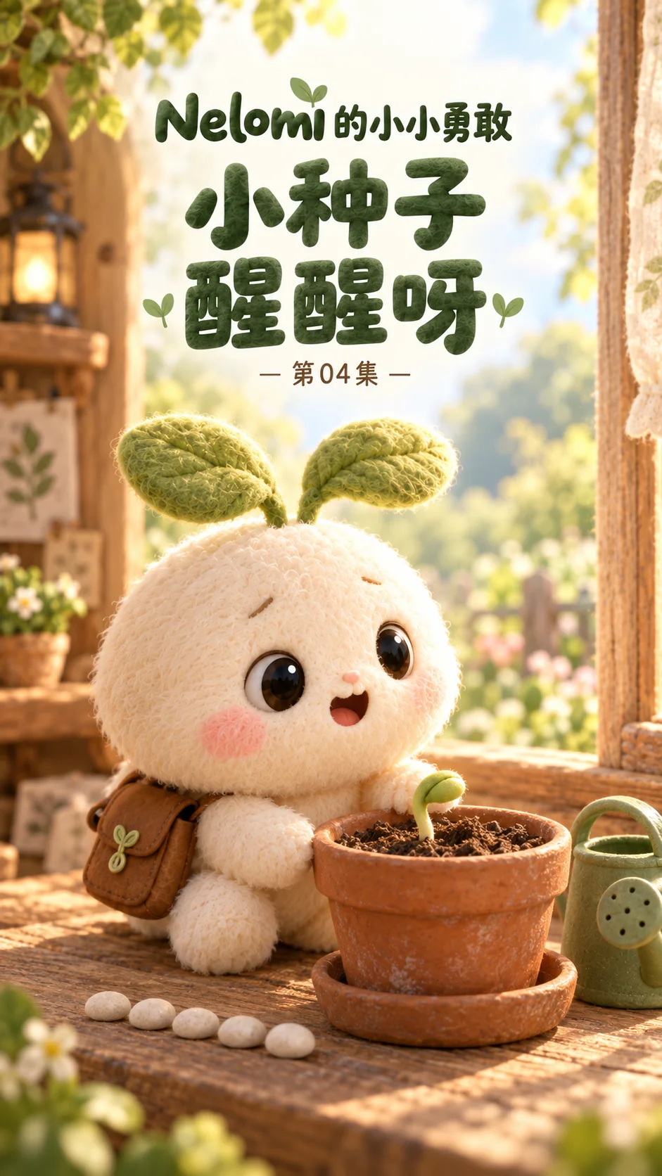 第 4 集《小种子醒醒呀》原创绘本封面